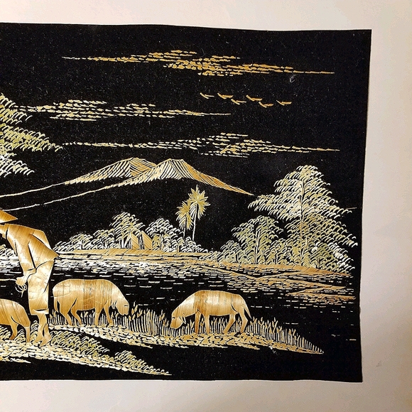 Vintage South Asian handmade artwork - Picture 7 of 13